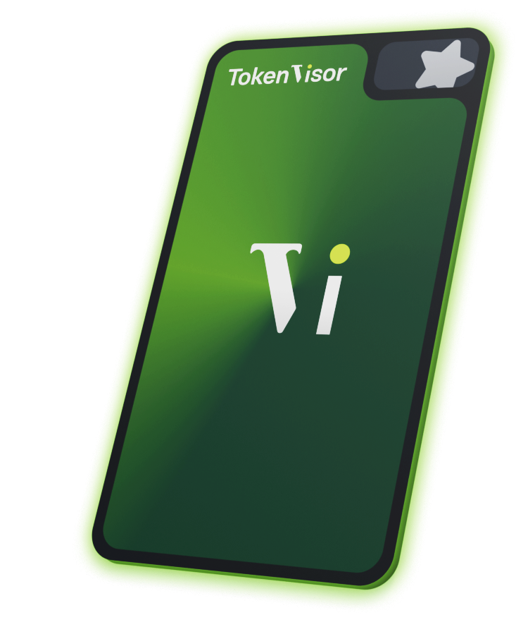 token logo on mobile screen